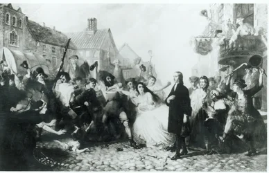 El Ataque a John Wesley (1703-91) en Wednesbury